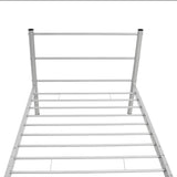Bed Frame without Mattress Grey Metal King Single Size