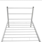 Bed Frame without Mattress Grey Metal King Single Size