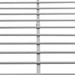 Bed Frame without Mattress Grey Metal Double Size