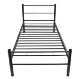 Bed Frame without Mattress Black Metal King Single Size