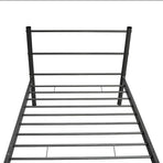 Bed Frame without Mattress Black Metal King Single Size