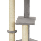 Cat Tree With Sisal Scratching Post Grey 125 Cm