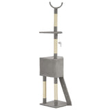 Cat Tree With Sisal Scratching Post Grey 180 Cm