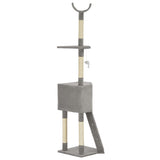 Cat Tree With Sisal Scratching Post Grey 180 Cm - Side View