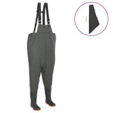 Wading Pants with Boots Green Size 38