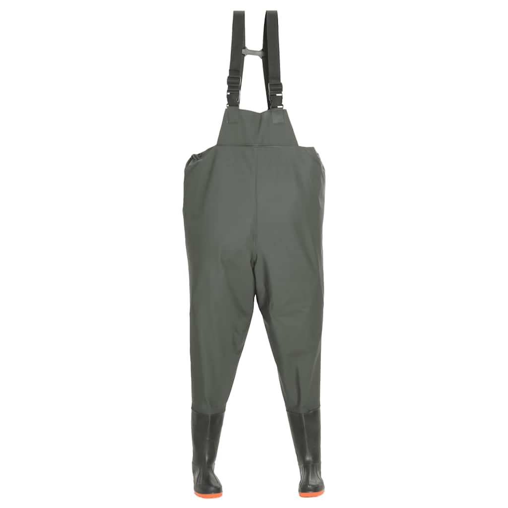 Wading Pants with Boots Green Size 38