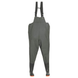 Wading Pants with Boots Green Size 38 - Side View