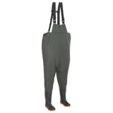 Wading Pants with Boots Green Size 39 - Front View