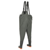 Wading Pants with Boots Green Size 39 - Side View