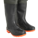 Wading Pants with Boots Green Size 39