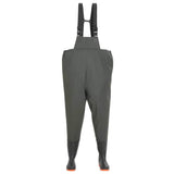 Wading Pants with Boots Green Size 42