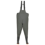 Wading Pants with Boots Green Size 43 - Side View