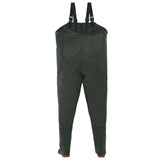 Wading Pants with Boots Green Size 46 - Side View