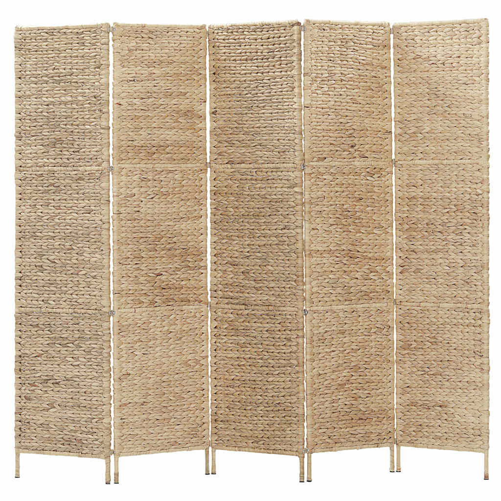 5-Panel Room Divider 193x160 cm Water Hyacinth