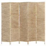 5-Panel Room Divider 193x160 cm Water Hyacinth