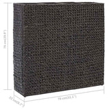 Raised Bed with 4 Pots Water Hyacinth Black - Close-Up Angle