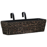 Planters 2 pcs Water Hyacinth Brown - Front View