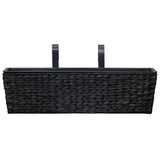 Planters 2 pcs Water Hyacinth Black - Rear View