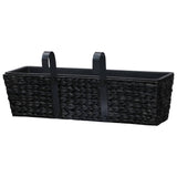 Planters 2 pcs Water Hyacinth Black - Close-Up Angle