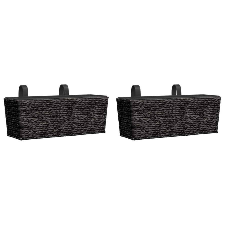 Planters 2 pcs Water Hyacinth Black