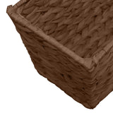 Plant Pots 2 pcs Water Hyacinth Brown - Low Angle