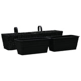 Planters 2 pcs Water Hyacinth Black - Side View