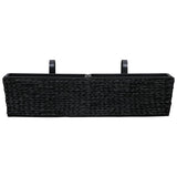 Planters 2 pcs Water Hyacinth Black - Rear View