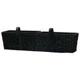 Planters 2 pcs Water Hyacinth Black - Close-Up Angle