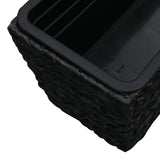 Planters 2 pcs Water Hyacinth Black - Low Angle