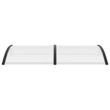 Door Canopy Black 200x100 cm PC