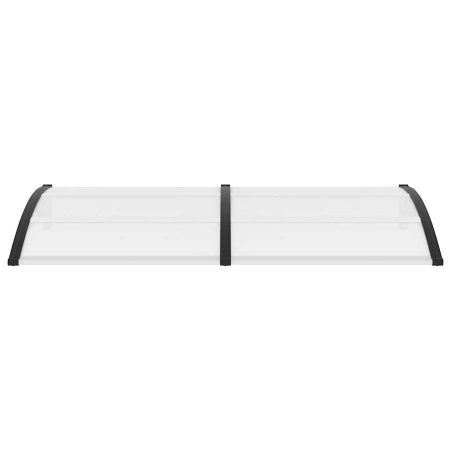 Door Canopy Black 200x100 cm PC