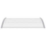 Door Canopy Grey 150x100 cm PC - Top-Down View