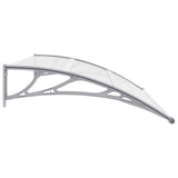 Door Canopy Grey 150x100 cm PC - 45-Degree Angle
