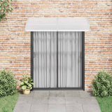 Door Canopy Grey 200x100 cm PC - Side View