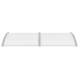Door Canopy Grey 200x100 cm PC - Top-Down View