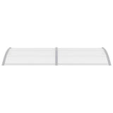 Door Canopy Grey 240x100 cm PC - Top-Down View
