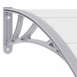Door Canopy Grey 300x100 cm PC - Rear View