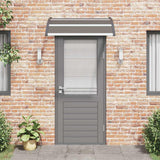 Door Canopy Black 120x100 cm PC - Side View