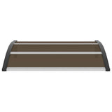 Door Canopy Black 120x100 cm PC