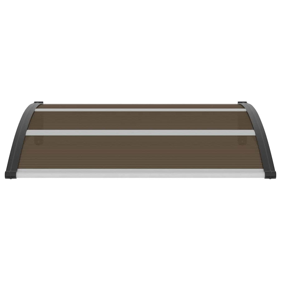 Door Canopy Black 120x100 cm PC