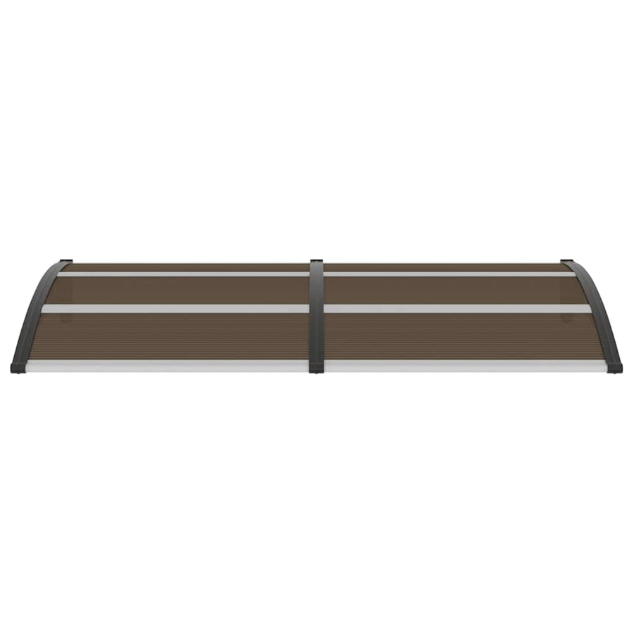 Door Canopy Black 200x100 cm PC