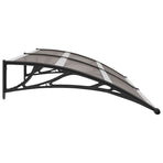 Door Canopy Black 200x100 cm PC