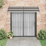 Door Canopy Black 240x100 cm PC - Side View
