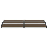 Door Canopy Black 240x100 cm PC