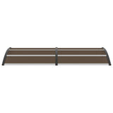 Door Canopy Black 240x100 cm PC - Top-Down View