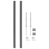 Garden Fence WPC 183x187 cm Grey