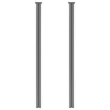 Garden Fence WPC 183x187 cm Grey - Low Angle