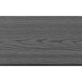 WPC Fence Set 1 Square + 1 Slanted 277x187 cm Grey - Rear View