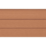 WPC Fence Set 2 Square 357x187 cm Brown - Top-Down View