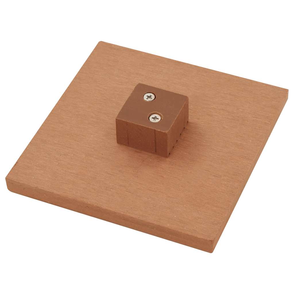WPC Fence Set 2 Square 357x187 cm Brown